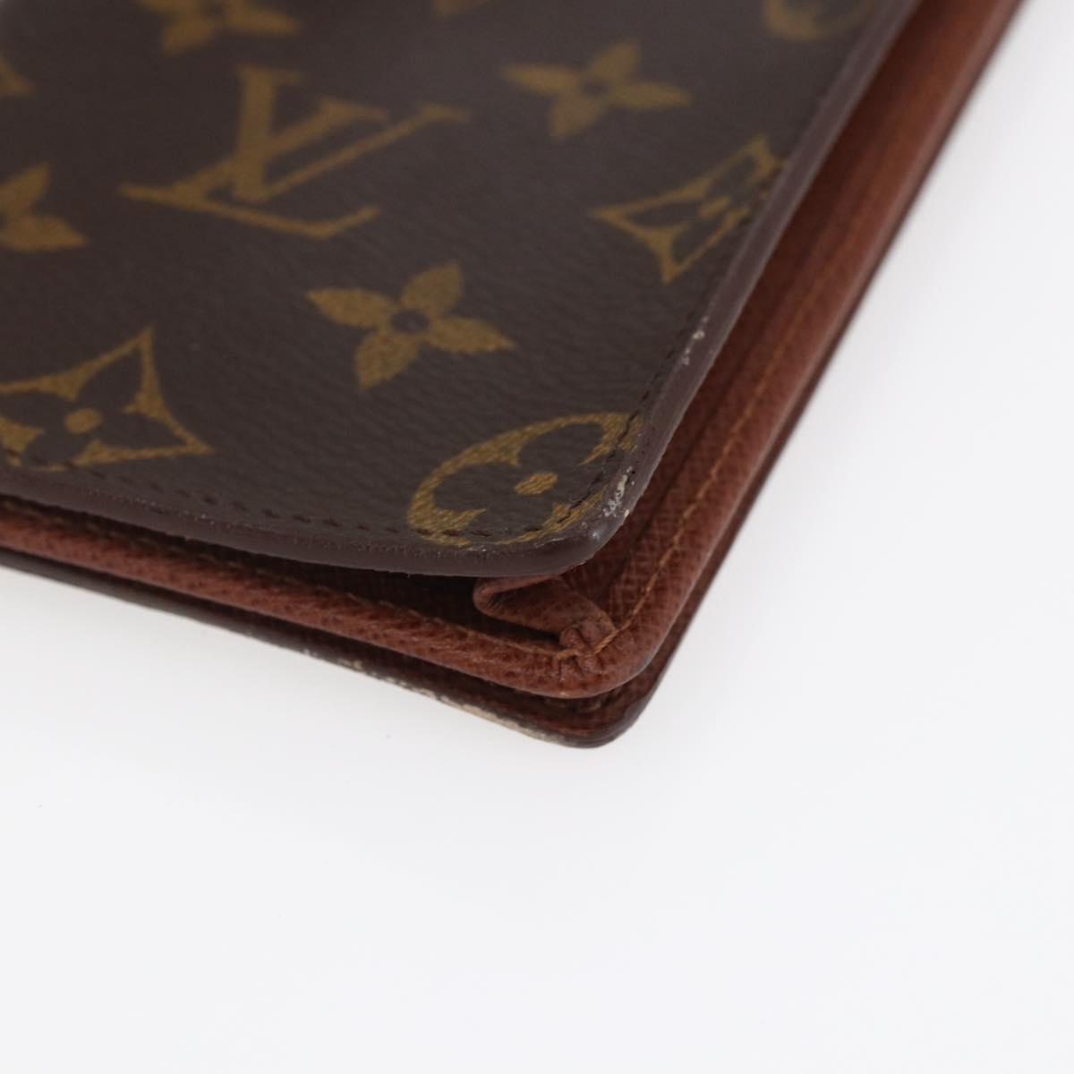 LOUIS VUITTON Monogram Porte Cartes Credit Billfold Wallet M60825 LV Auth th6446