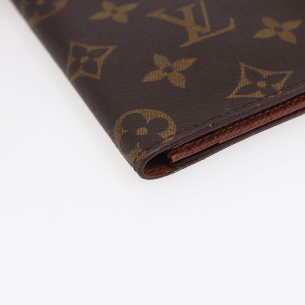 LOUIS VUITTON Monogram Porte Cartes Credit Billfold Wallet M60825 LV Auth th6446