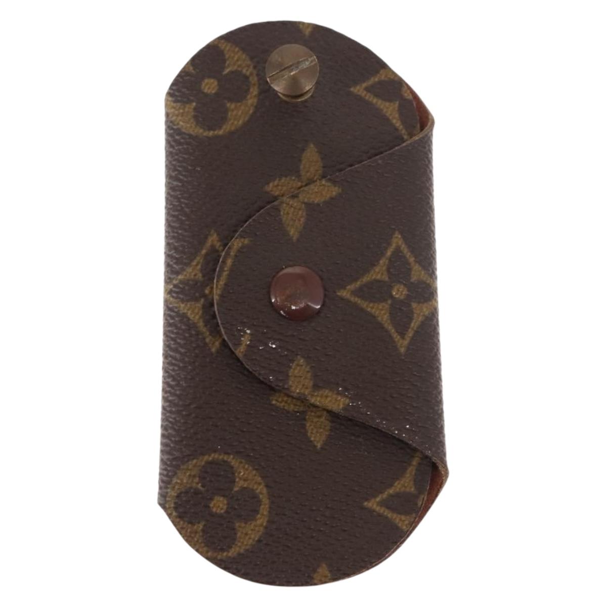 LOUIS VUITTON Monogram Key Case Glasses Case 2Set LV Auth th6447