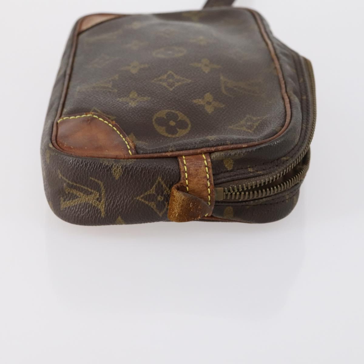 LOUIS VUITTON Gucci Monogram GG Canvas Clutch Bag 3Set Beige LV Auth th6448