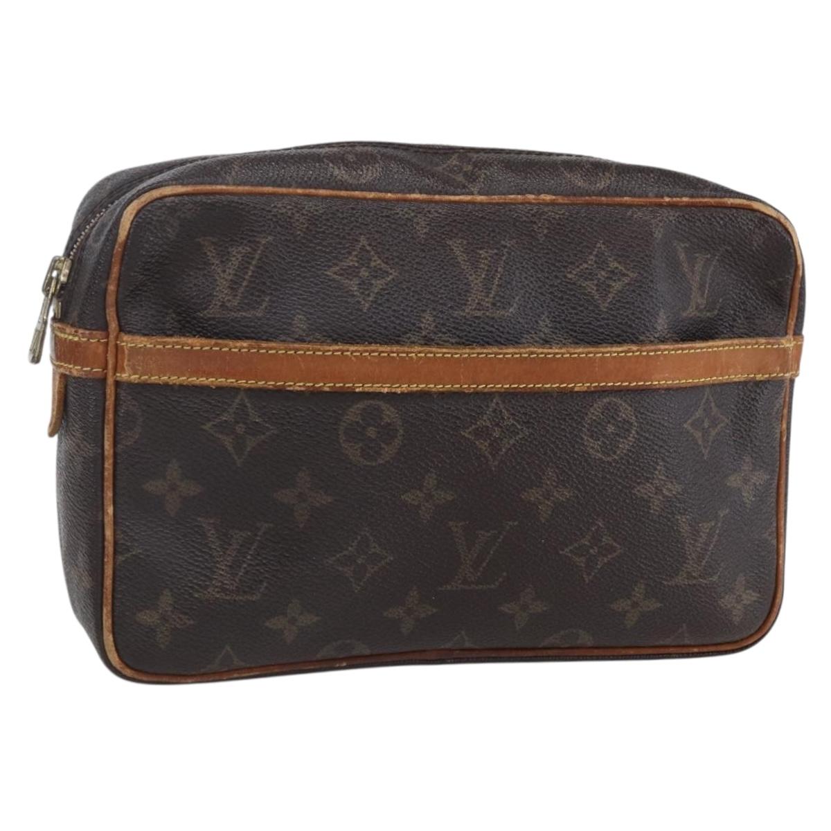 LOUIS VUITTON Monogram Compiegne 23 Clutch Bag M51847 LV Auth th6451