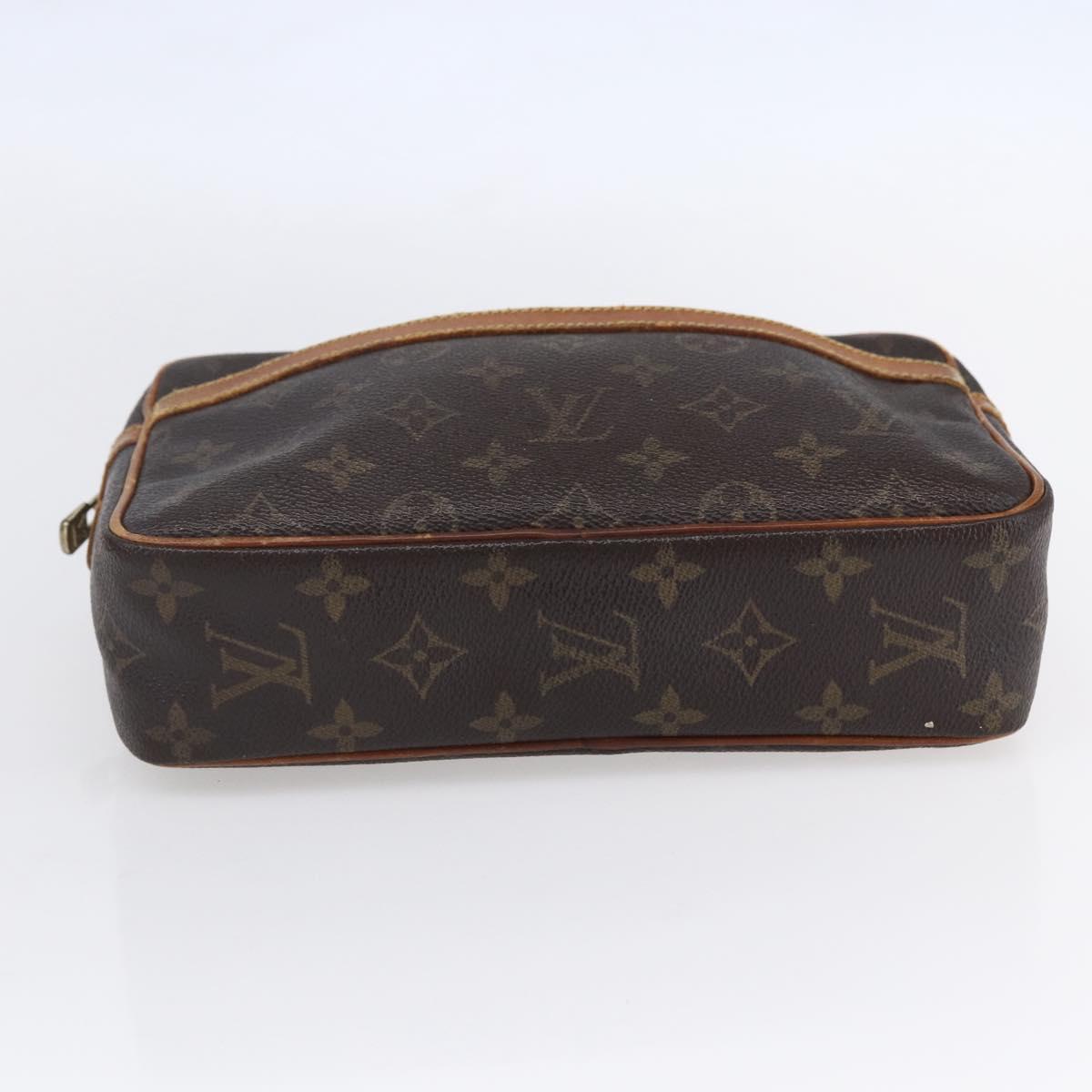 LOUIS VUITTON Monogram Compiegne 23 Clutch Bag M51847 LV Auth th6451