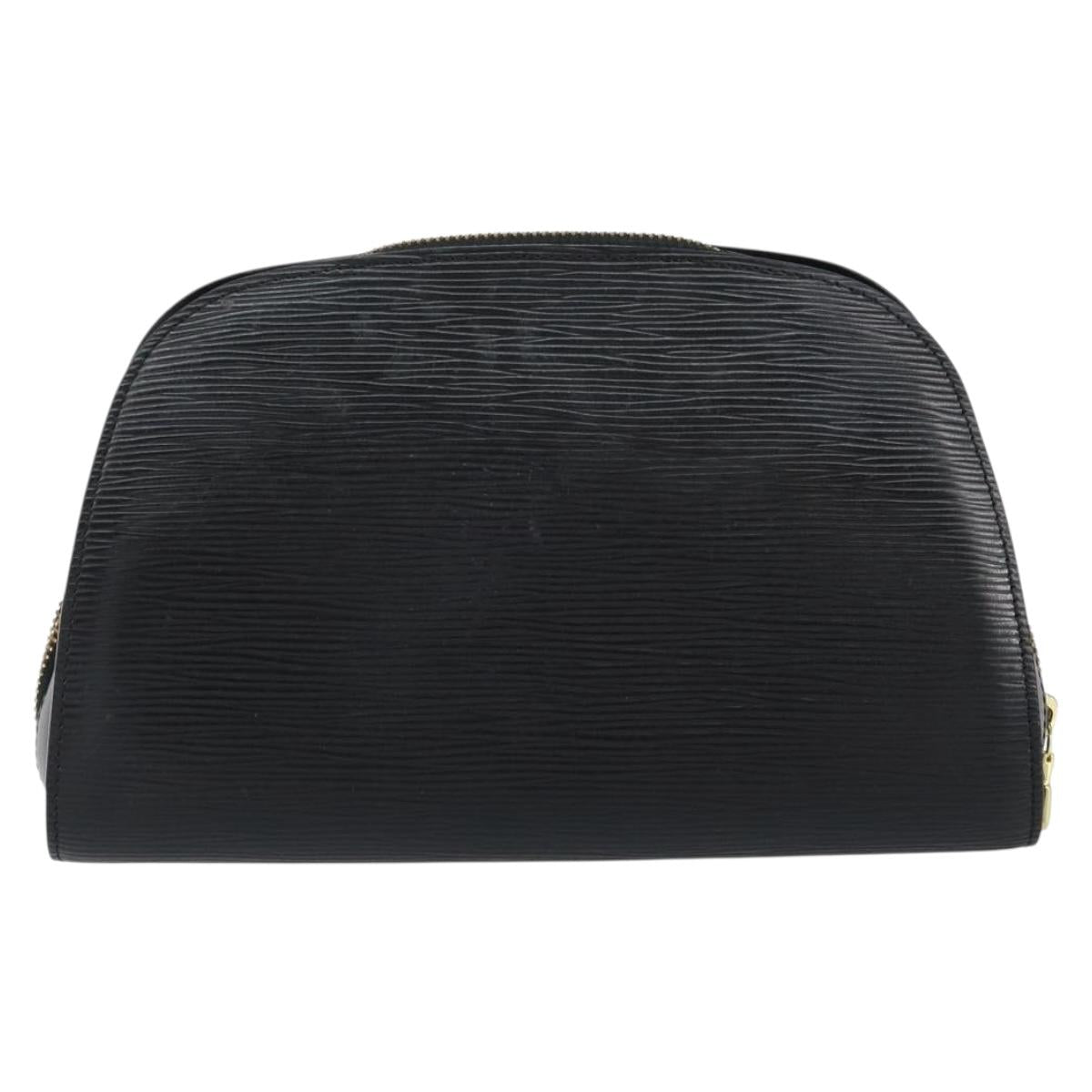 LOUIS VUITTON Epi Dauphine GM Cosmetic Pouch Black M48432 LV Auth th6458