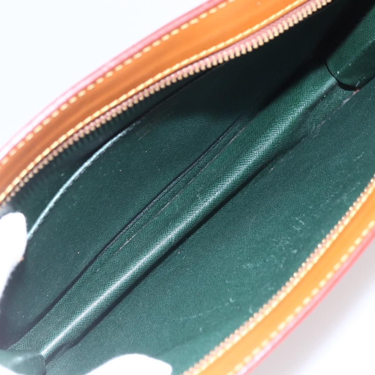 LOUIS VUITTON Epi Pochette Homme Bag Brown Zipangu Gold M52528 LV Auth th6459