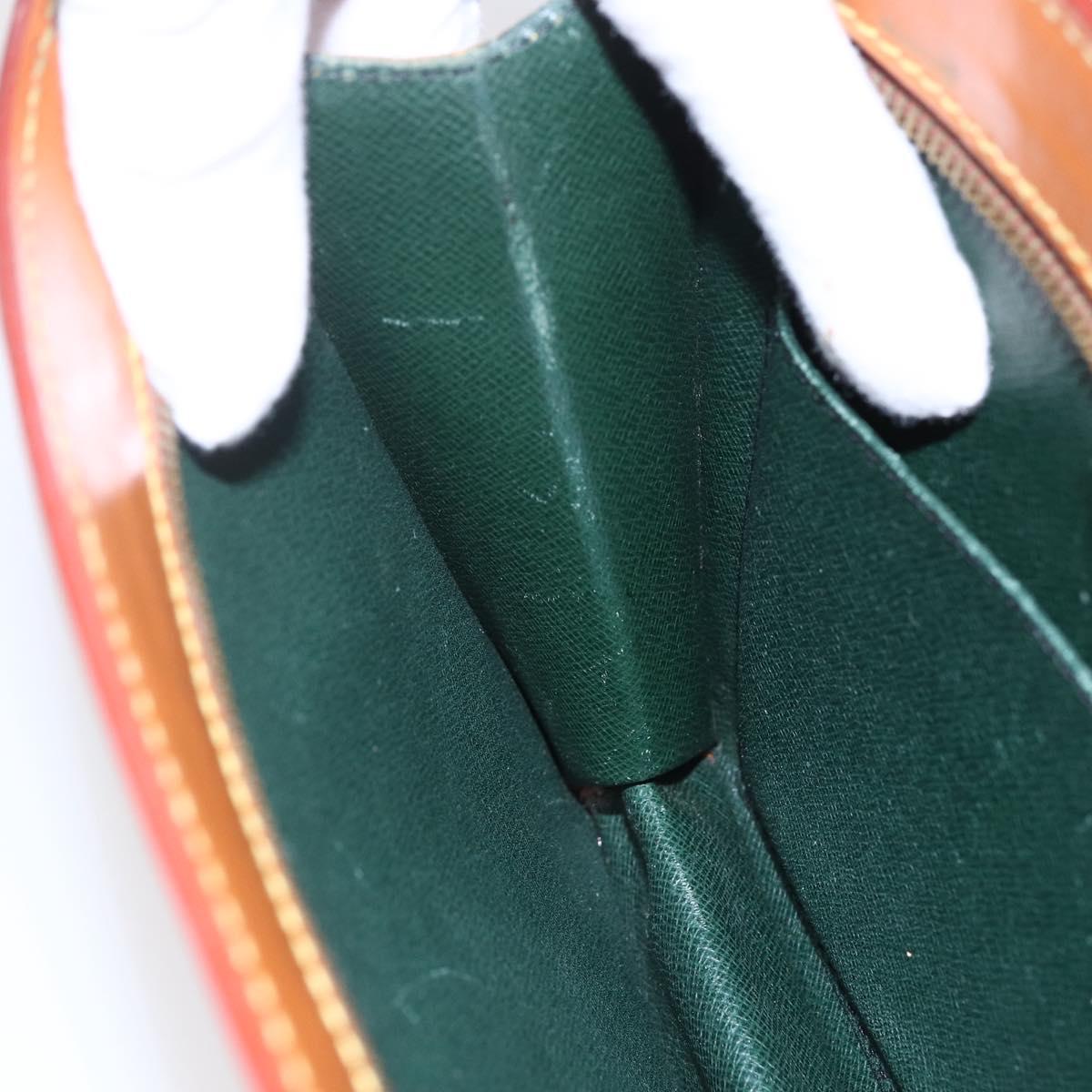 LOUIS VUITTON Epi Pochette Homme Bag Brown Zipangu Gold M52528 LV Auth th6459