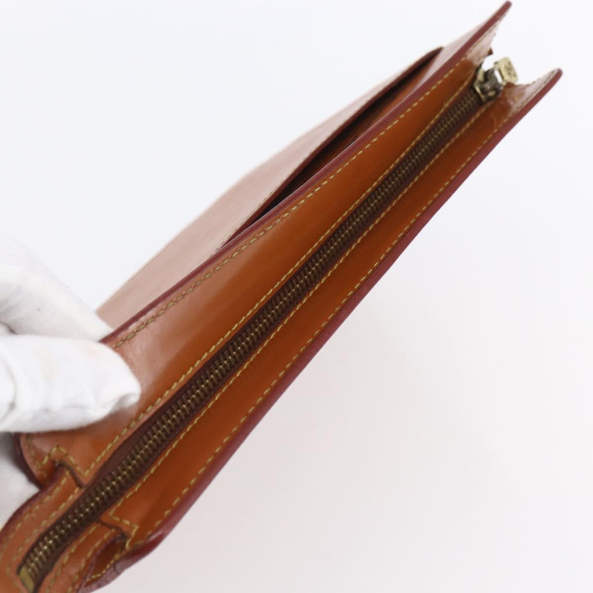 LOUIS VUITTON Epi Pochette Homme Bag Brown Zipangu Gold M52528 LV Auth th6459