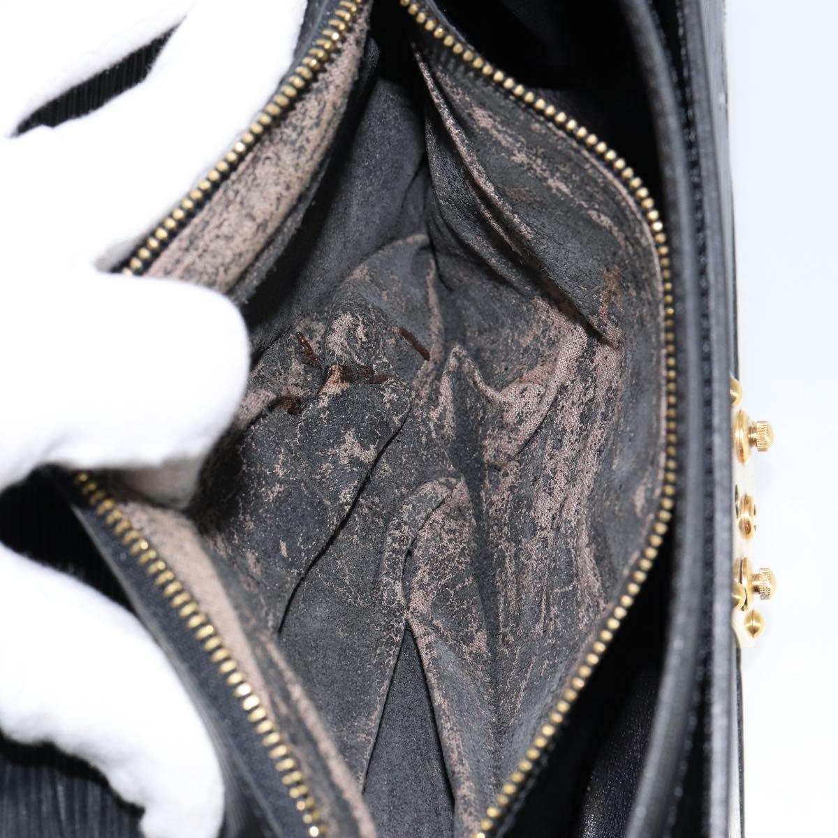 LOUIS VUITTON Epi Serie Dragonne Clutch Bag Black Noir M52612 LV Auth th6460