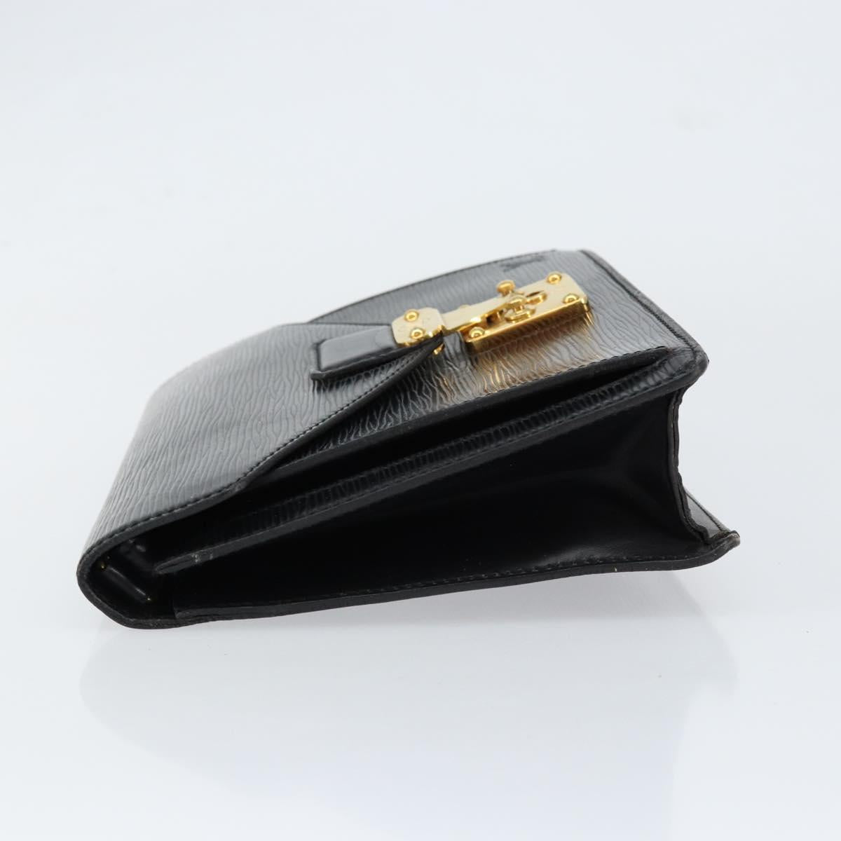 LOUIS VUITTON Epi Serie Dragonne Clutch Bag Black Noir M52612 LV Auth th6460