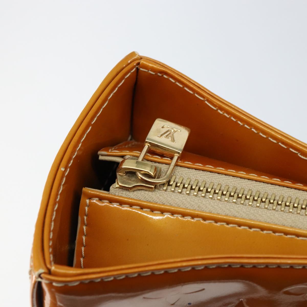 LOUIS VUITTON Monogram Vernis Columbus Tote Bag Beige M91023 LV Auth th6462