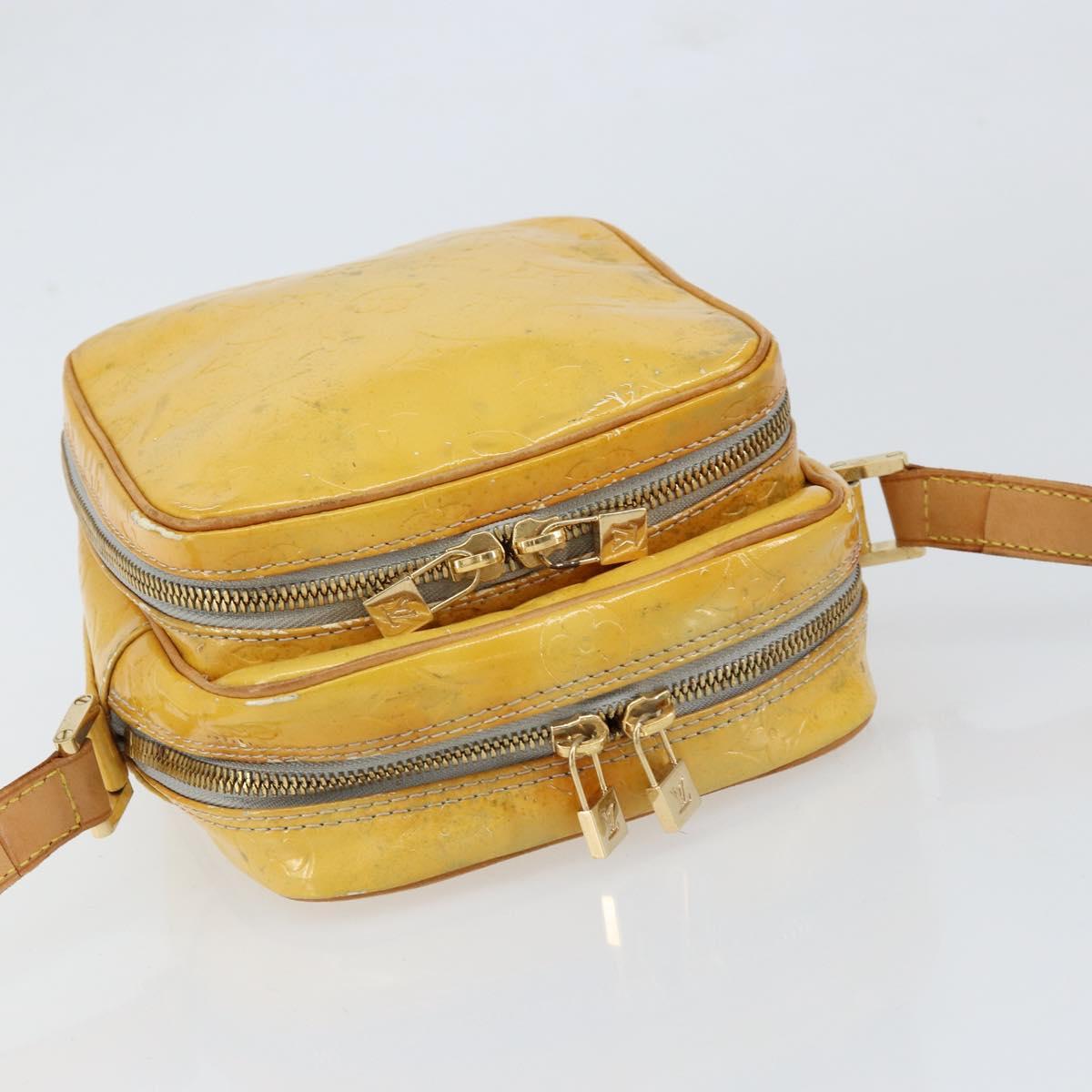 LOUIS VUITTON Monogram Vernis Wooster Shoulder Bag Gris M91036 LV Auth th6463