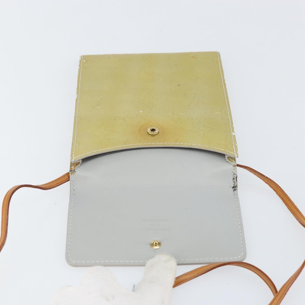 LOUIS VUITTON Monogram Vernis Kenmare Shoulder Bag Gris M91060 LV Auth th6464