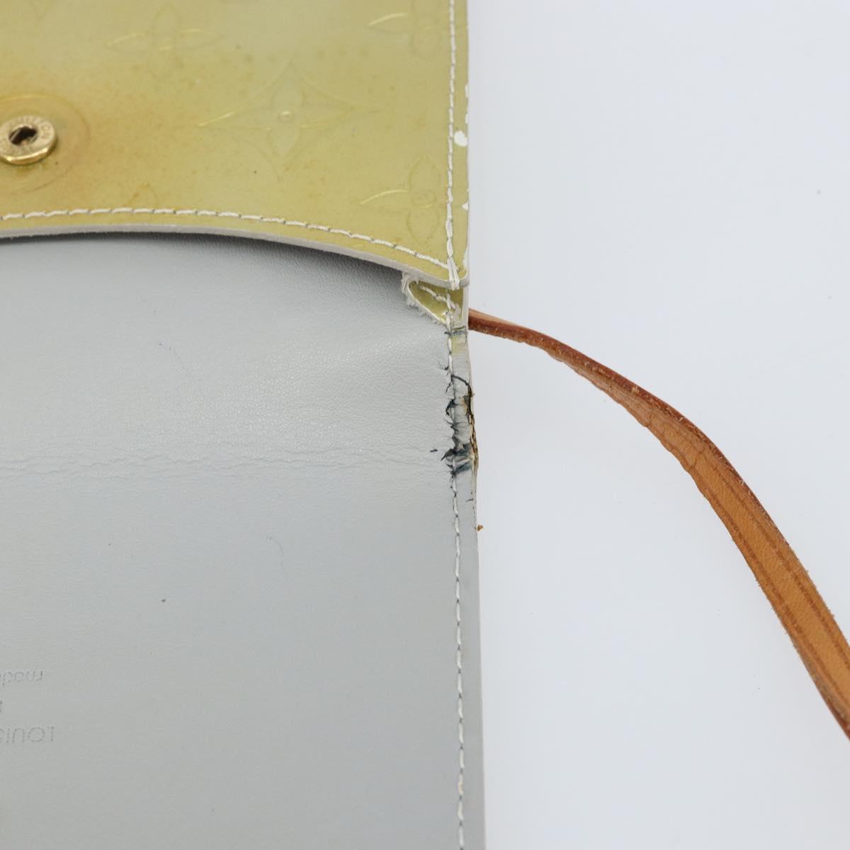 LOUIS VUITTON Monogram Vernis Kenmare Shoulder Bag Gris M91060 LV Auth th6464