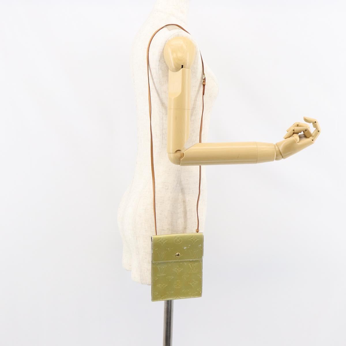 LOUIS VUITTON Monogram Vernis Kenmare Shoulder Bag Gris M91060 LV Auth th6464