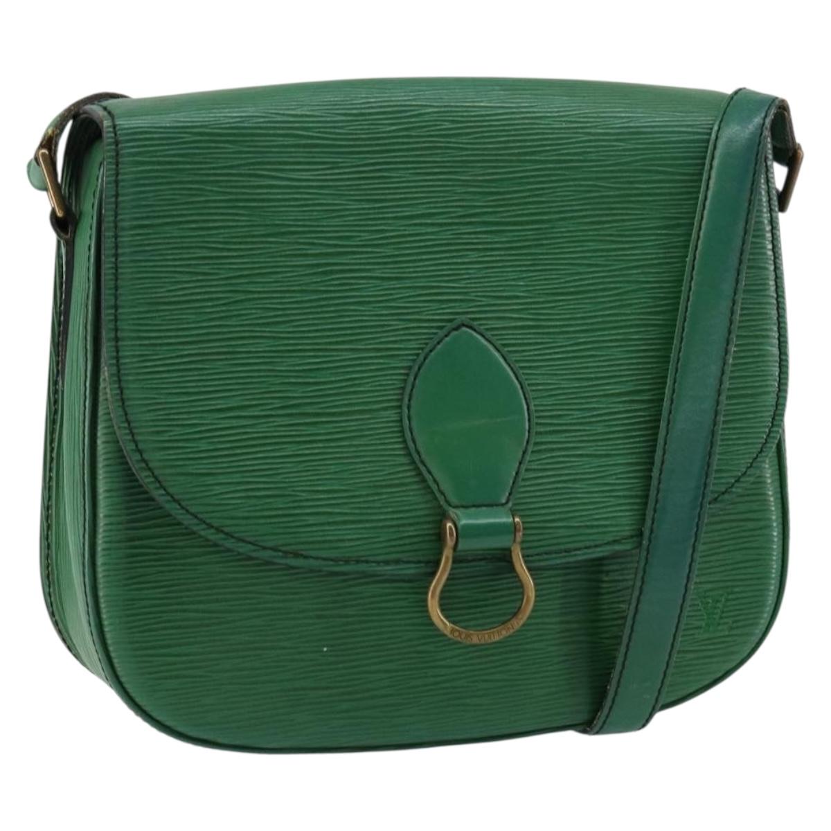 LOUIS VUITTON Epi Saint Cloud GM Shoulder Bag Green M52194 LV Auth th6465