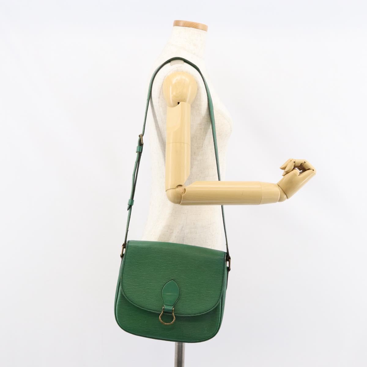 LOUIS VUITTON Epi Saint Cloud GM Shoulder Bag Green M52194 LV Auth th6465