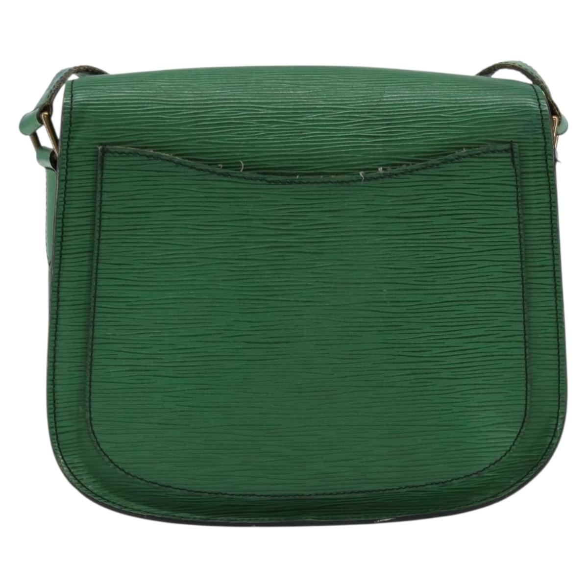 LOUIS VUITTON Epi Saint Cloud GM Shoulder Bag Green M52194 LV Auth th6465