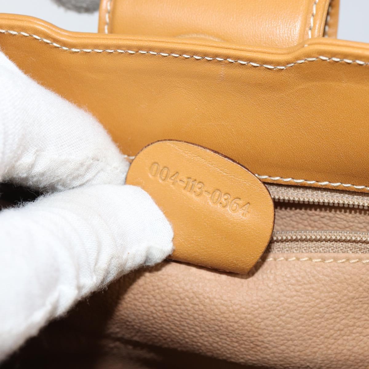 GUCCI Shoulder Bag Canvas Leather Beige 004 113 0364 Auth th6466