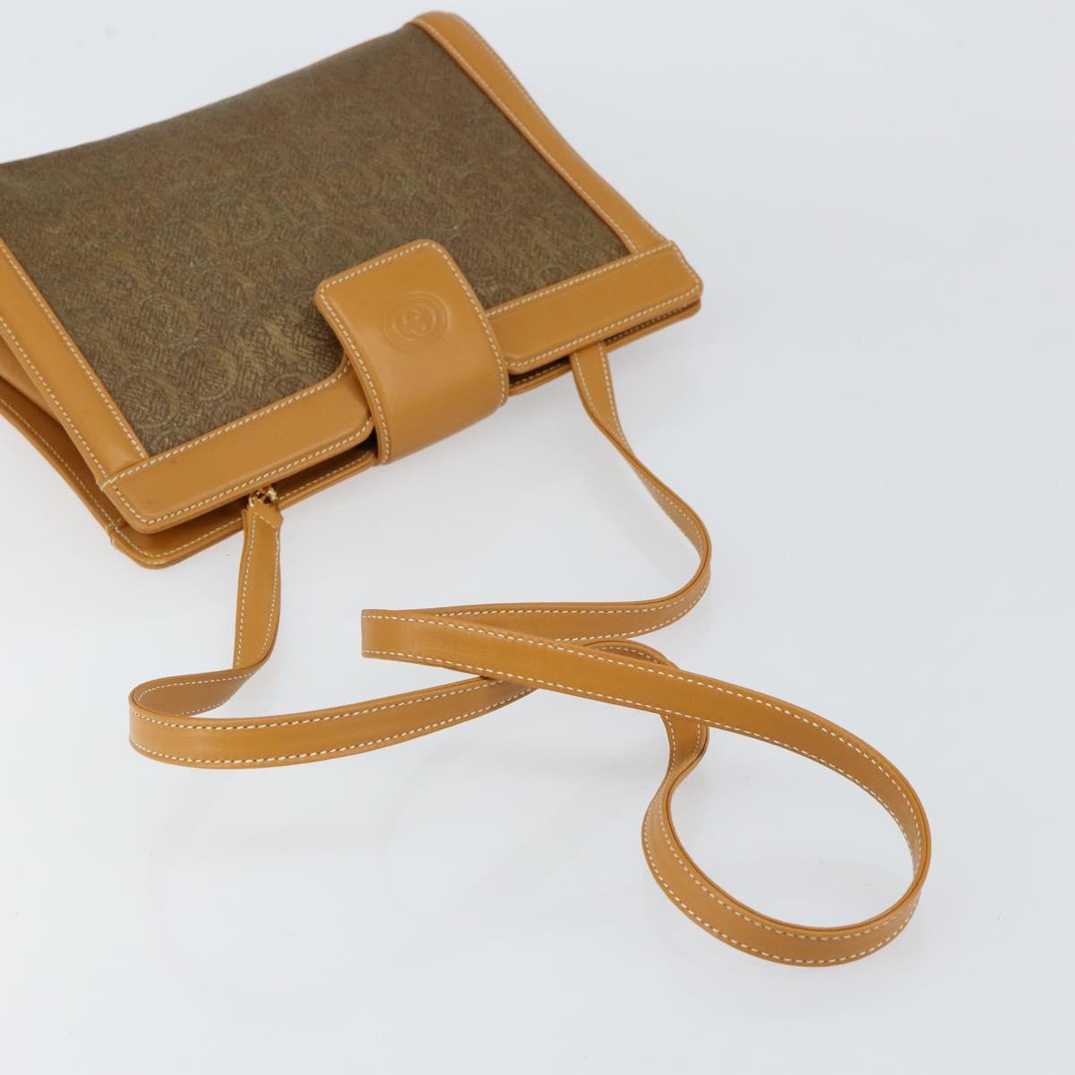 GUCCI Shoulder Bag Canvas Leather Beige 004 113 0364 Auth th6466