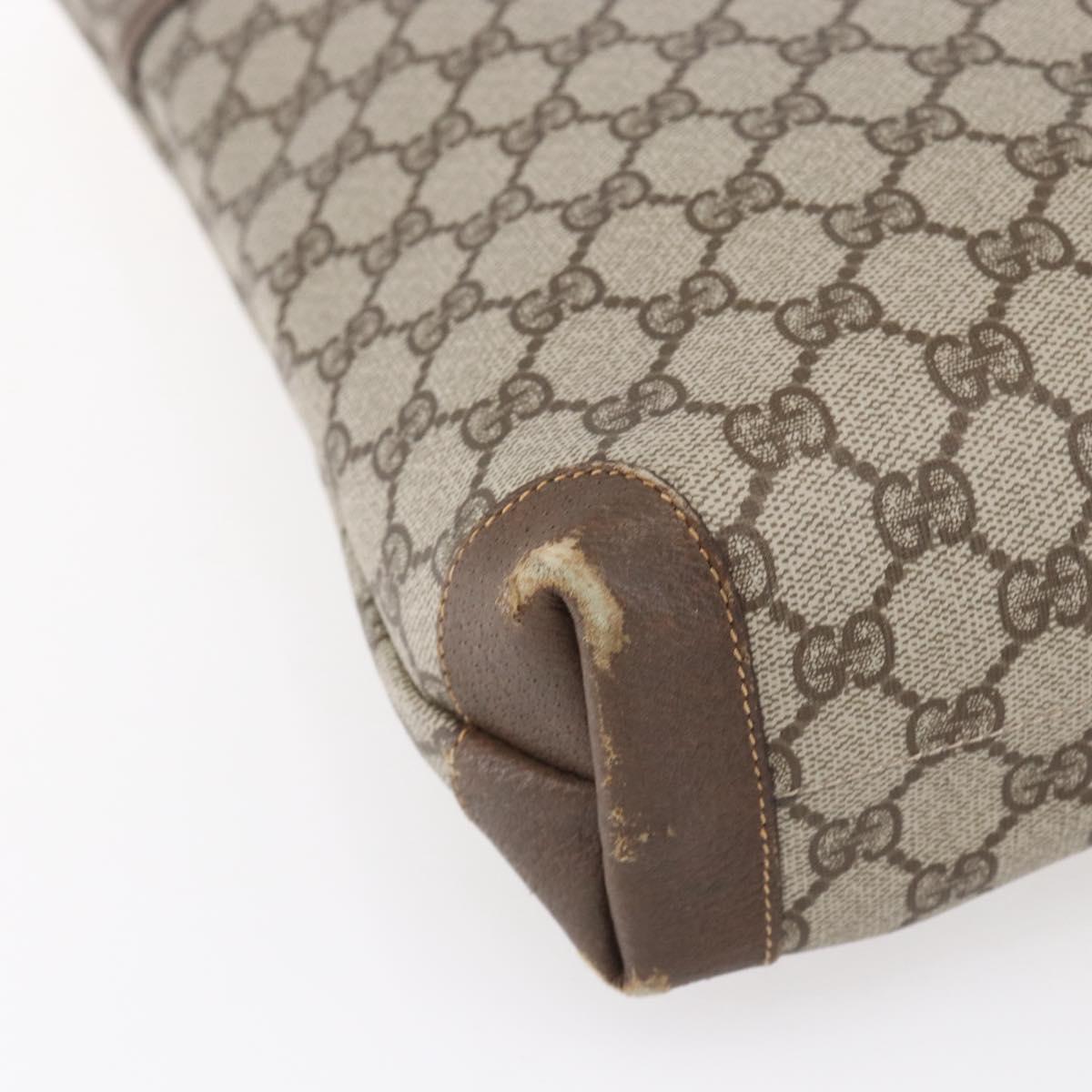 GUCCI GG Supreme Web Sherry Line Tote Bag PVC Beige Gold 002 39 0163 Auth th6468