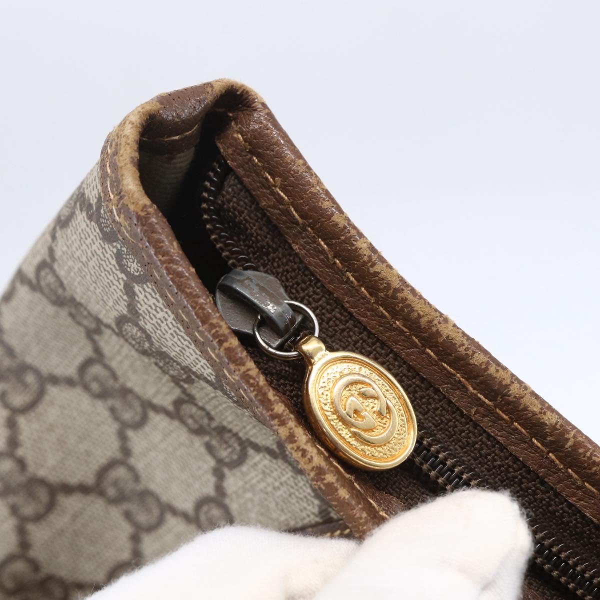 GUCCI GG Supreme Web Sherry Line Tote Bag PVC Beige Gold 002 39 0163 Auth th6468