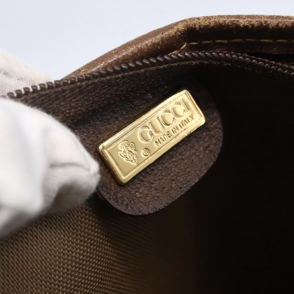 GUCCI GG Supreme Web Sherry Line Tote Bag PVC Beige Gold 002 39 0163 Auth th6468