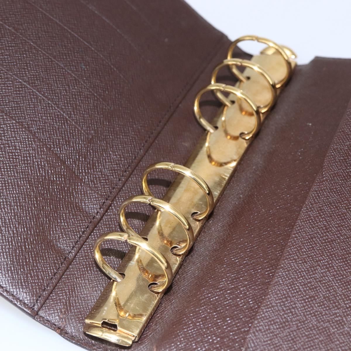 LOUIS VUITTON Damier Ebene Agenda MM Day Planner Cover R20240 LV Auth th6470