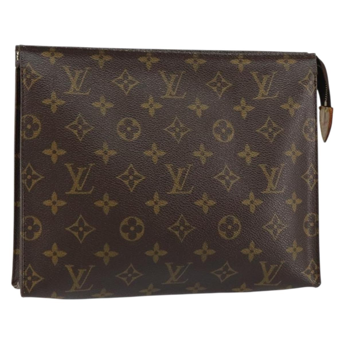 LOUIS VUITTON Monogram Poche Toilette 26 Pouch M47542 LV Auth th6471