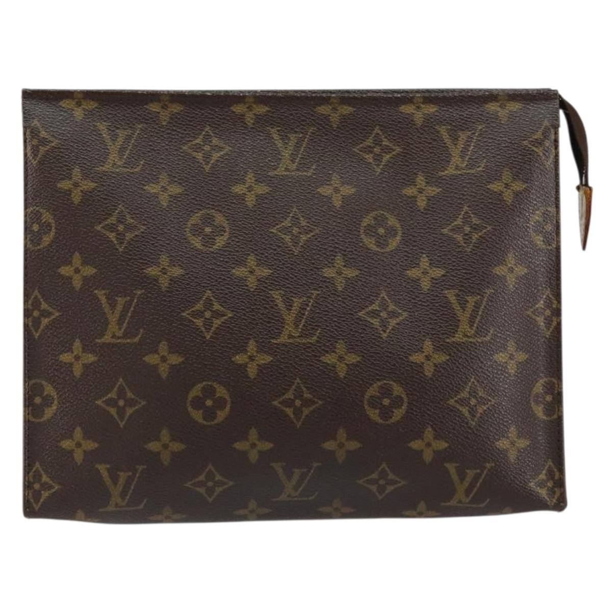 LOUIS VUITTON Monogram Poche Toilette 26 Pouch M47542 LV Auth th6471