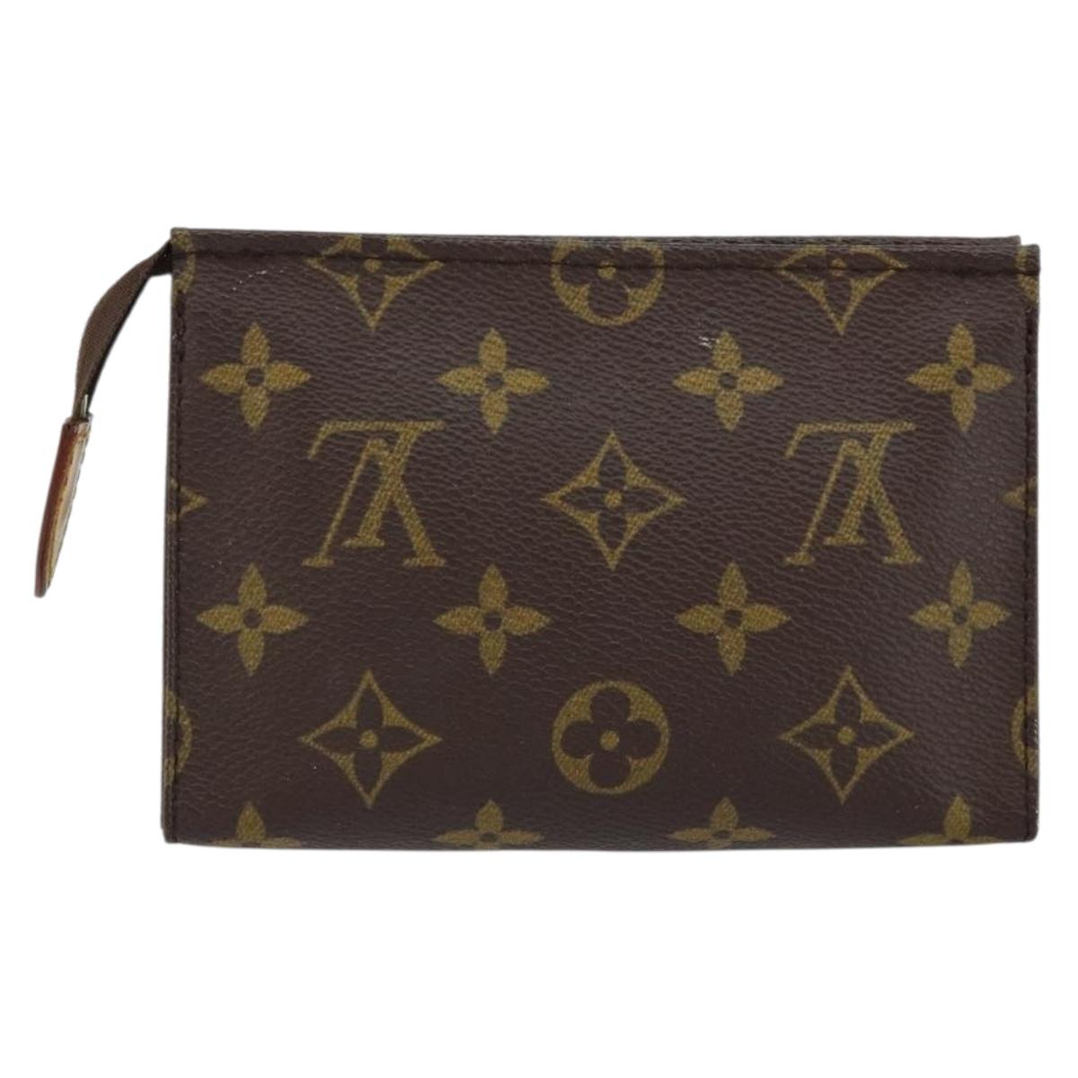 LOUIS VUITTON Monogram Poche Toilette 15 Pouch M47546 LV Auth th6472