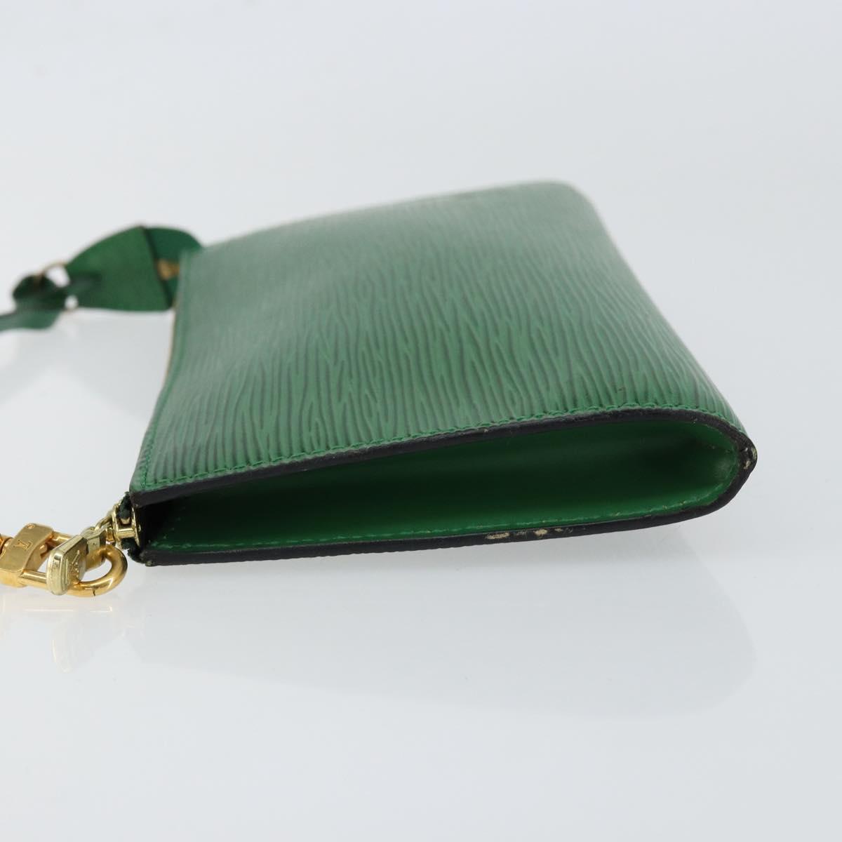 LOUIS VUITTON Epi Pochette Accessoires Accessory Pouch Green M52984 Auth th6474