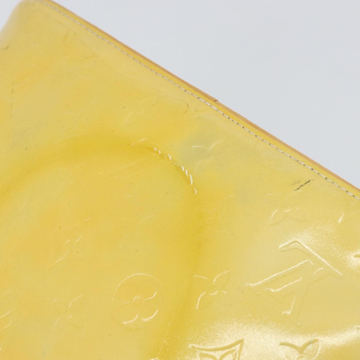 LOUIS VUITTON Monogram Vernis Houston Hand Bag Gris M91053 LV Auth th6475