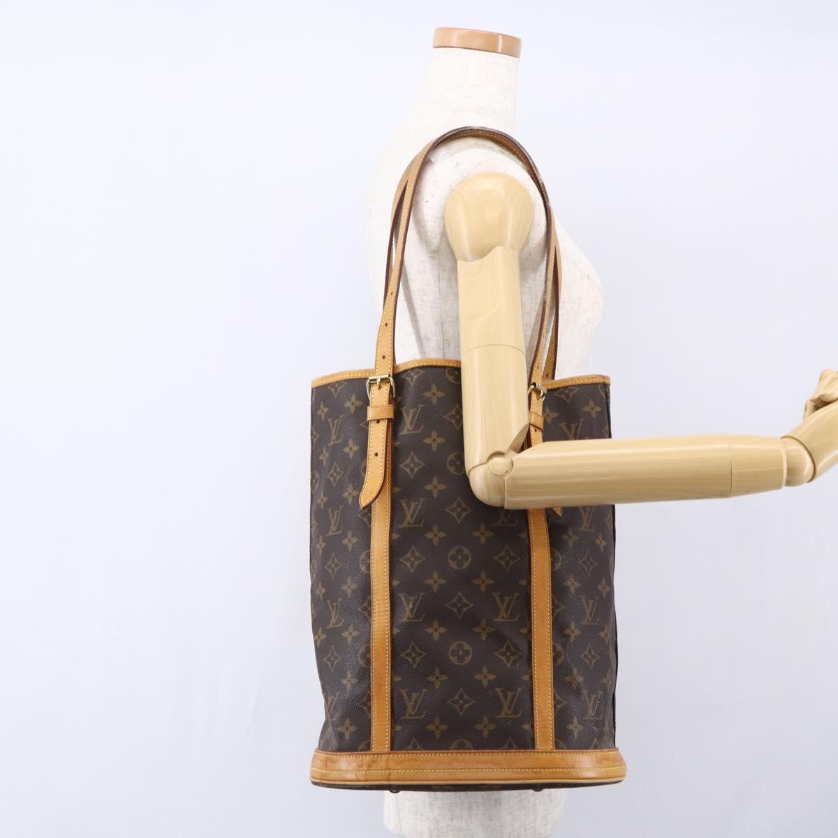 LOUIS VUITTON Monogram Bucket GM Shoulder Bag M42236 LV Auth th6478