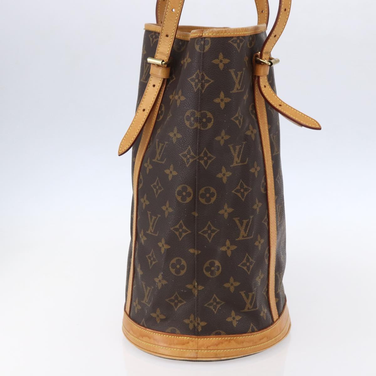 LOUIS VUITTON Monogram Bucket GM Shoulder Bag M42236 LV Auth th6478