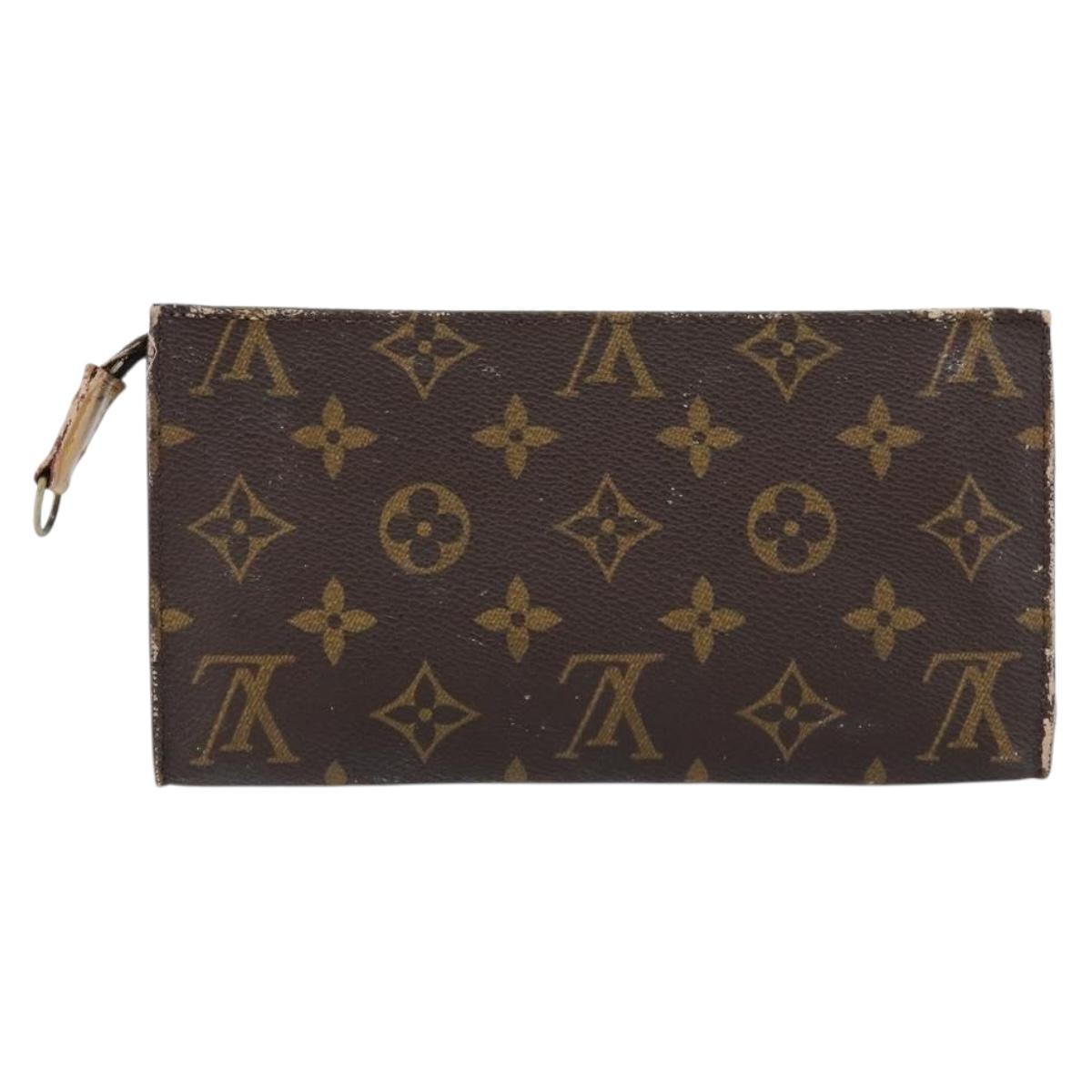 LOUIS VUITTON Monogram Bucket GM Accessory Pouch LV Auth th6479