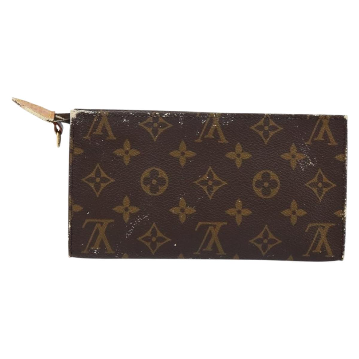 LOUIS VUITTON Monogram Bucket GM Accessory Pouch Vintage LV Auth th6481