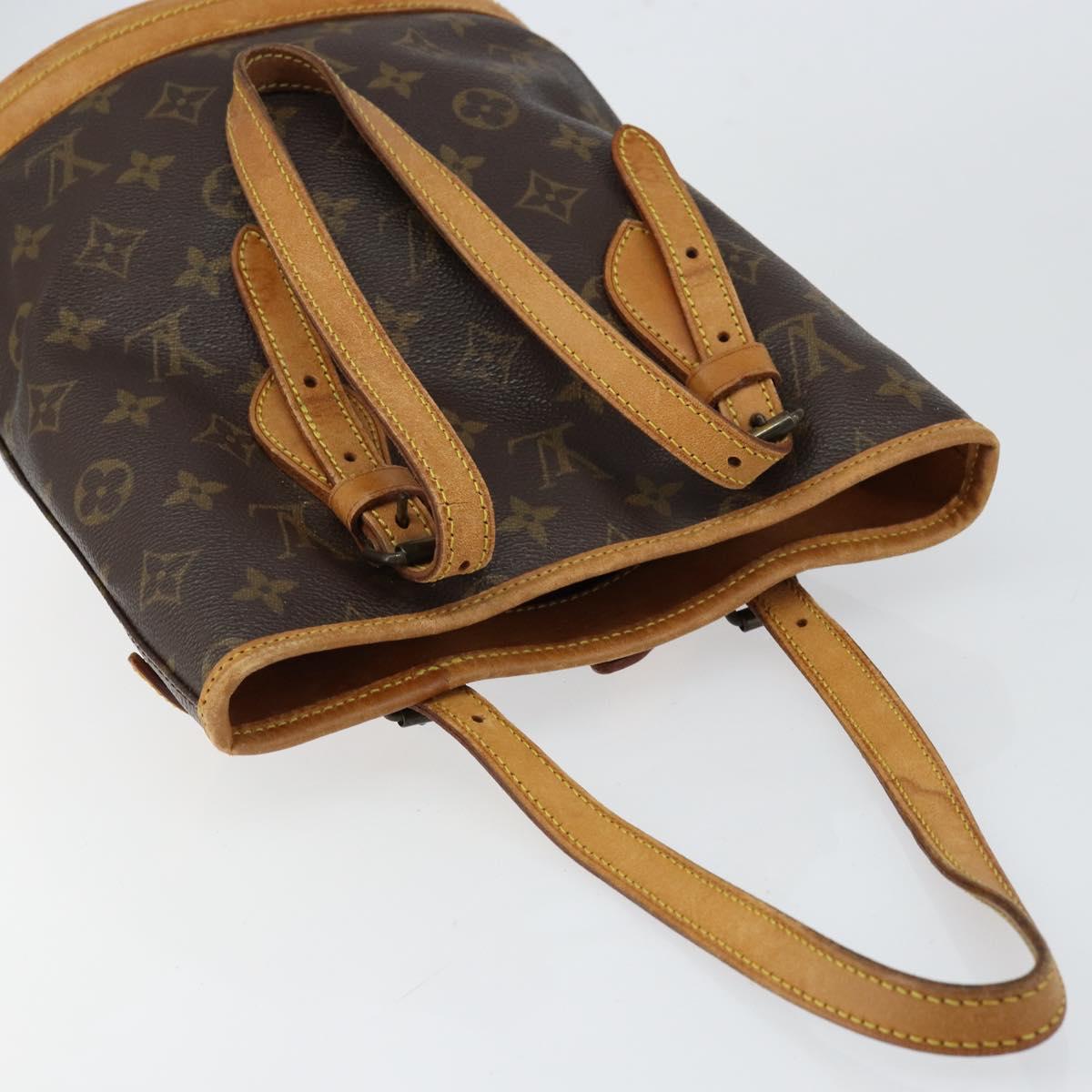 LOUIS VUITTON Monogram Bucket PM Shoulder Bag Vintage M42238 LV Auth th6482