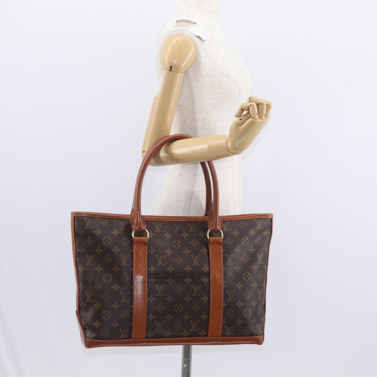 LOUIS VUITTON Monogram Sac Weekend PM Hand Bag M42425 LV Auth th6485