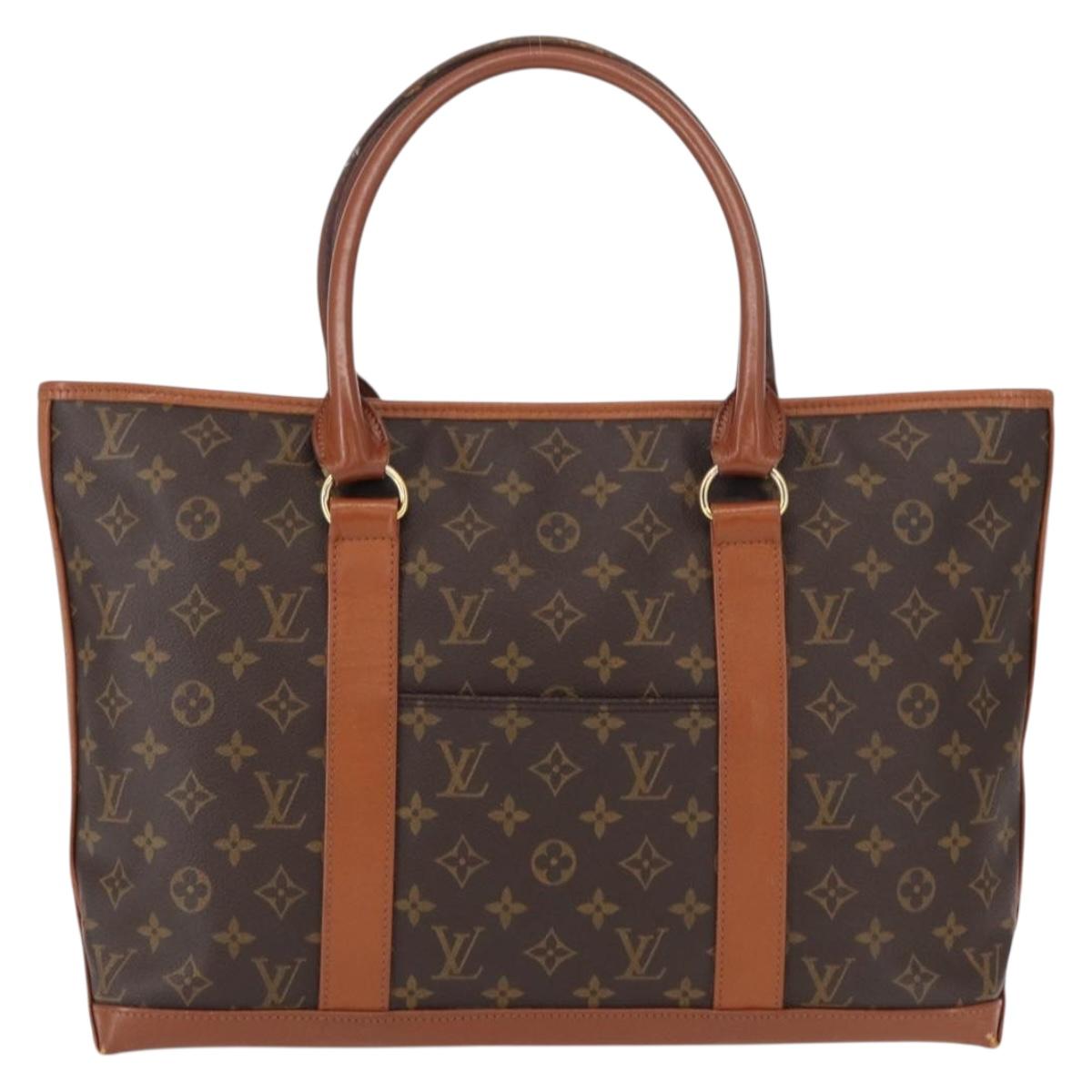 LOUIS VUITTON Monogram Sac Weekend PM Hand Bag M42425 LV Auth th6485