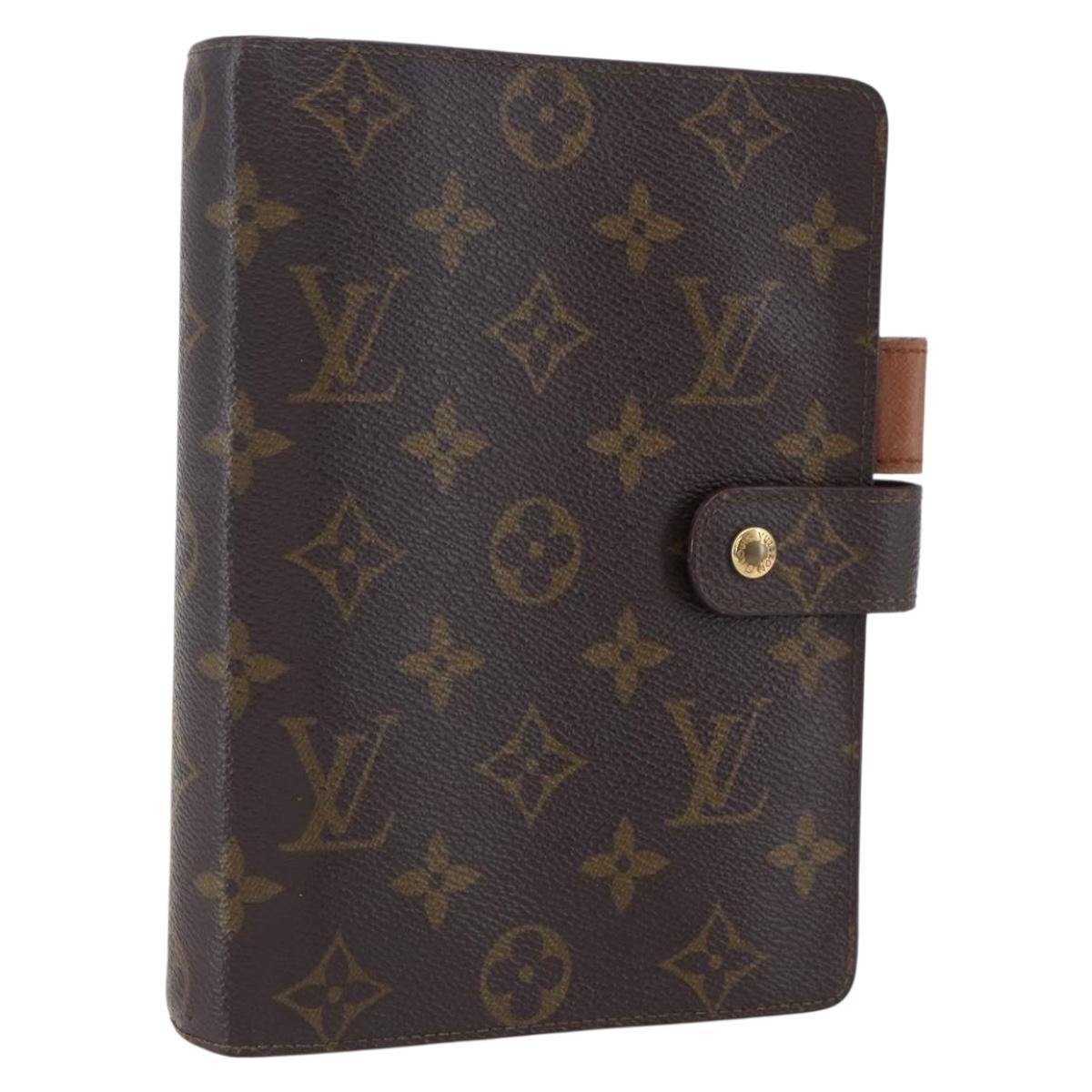 LOUIS VUITTON Monogram Agenda MM Day Planner Cover R20105 LV Auth th6493