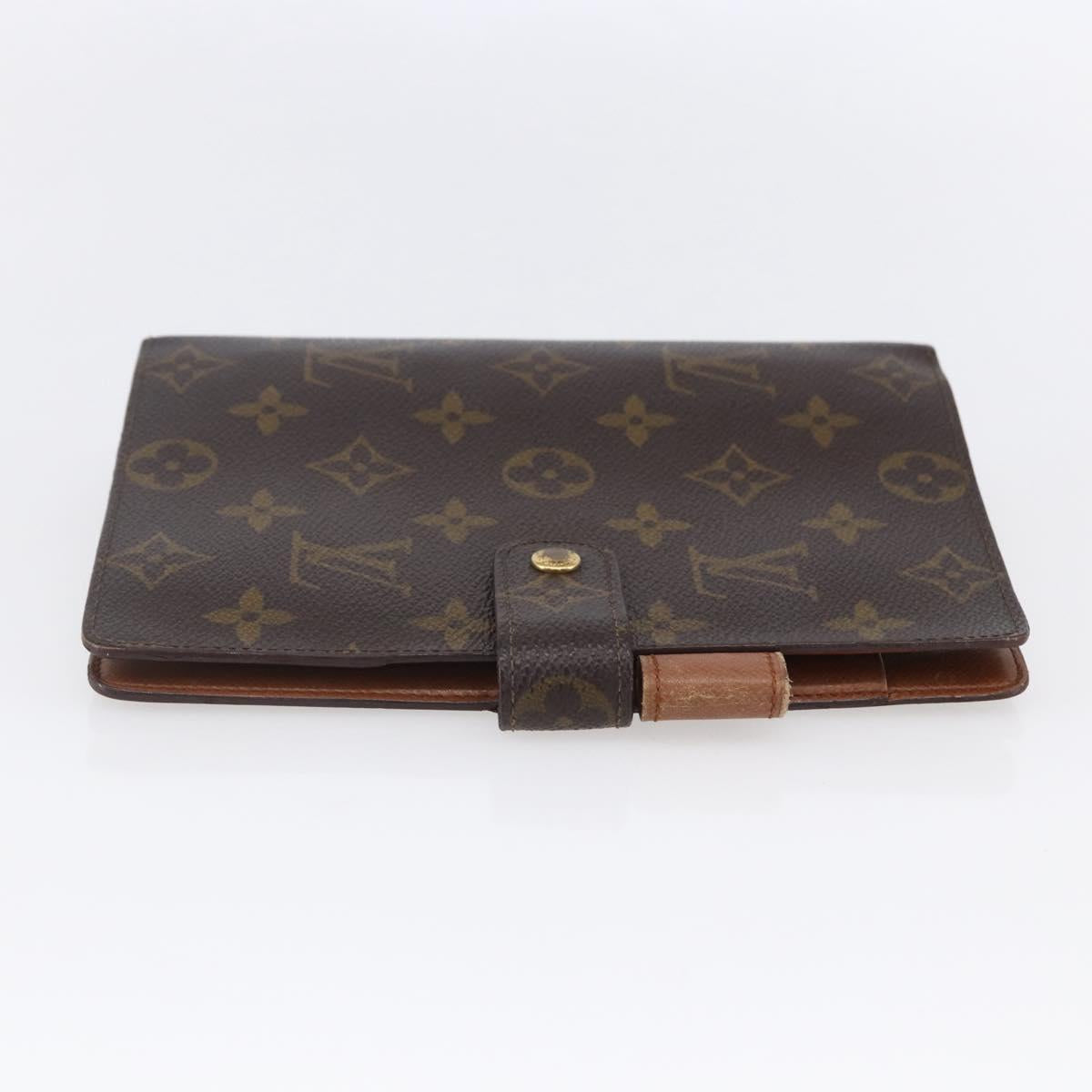 LOUIS VUITTON Monogram Agenda MM Day Planner Cover R20105 LV Auth th6493