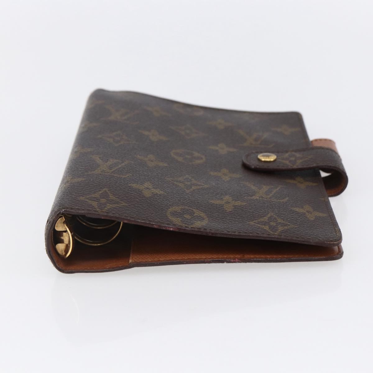 LOUIS VUITTON Monogram Agenda MM Day Planner Cover R20105 LV Auth th6493