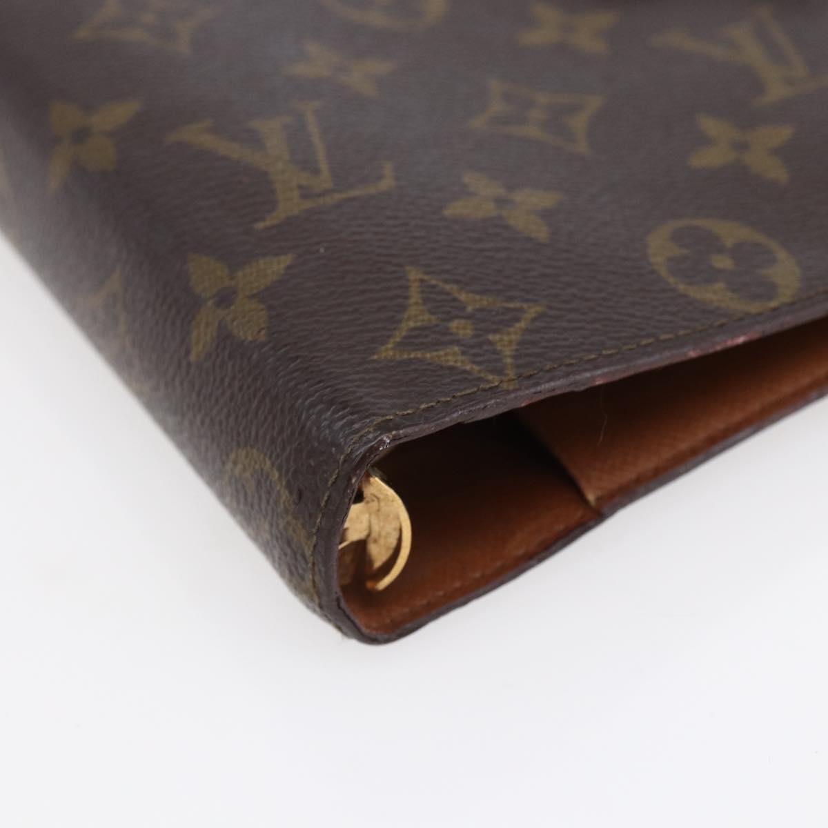 LOUIS VUITTON Monogram Agenda MM Day Planner Cover R20105 LV Auth th6493