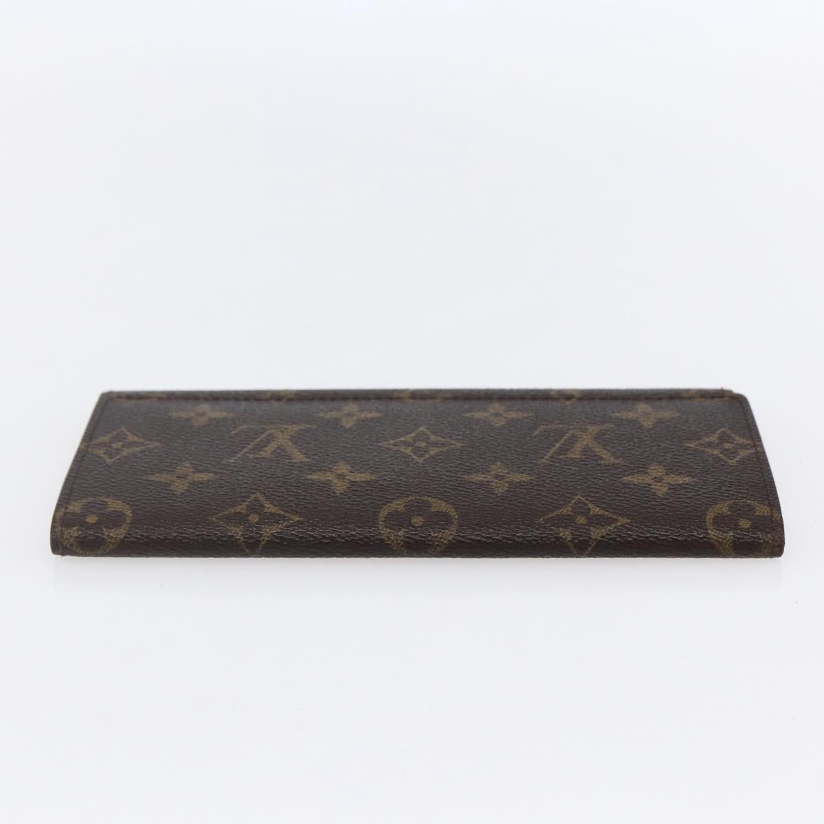 LOUIS VUITTON Monogram Porte Yen 3 Credit Long Wallet M61818 LV Auth th6494