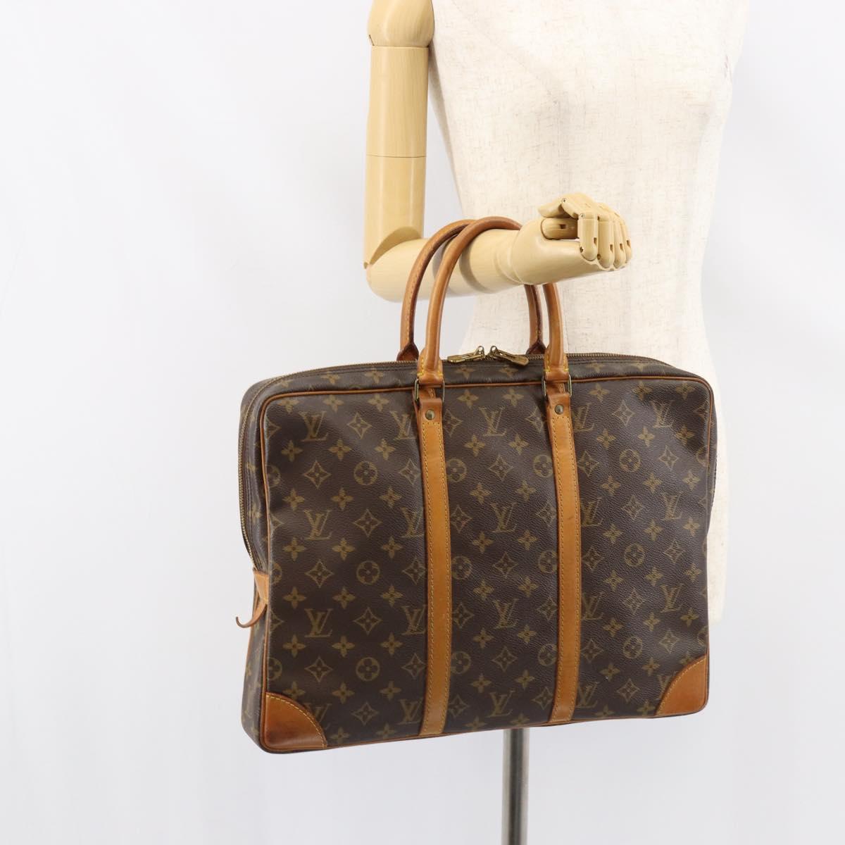 LOUIS VUITTON Monogram Porte Documents Voyage Business Bag M53361 LV Auth th6503