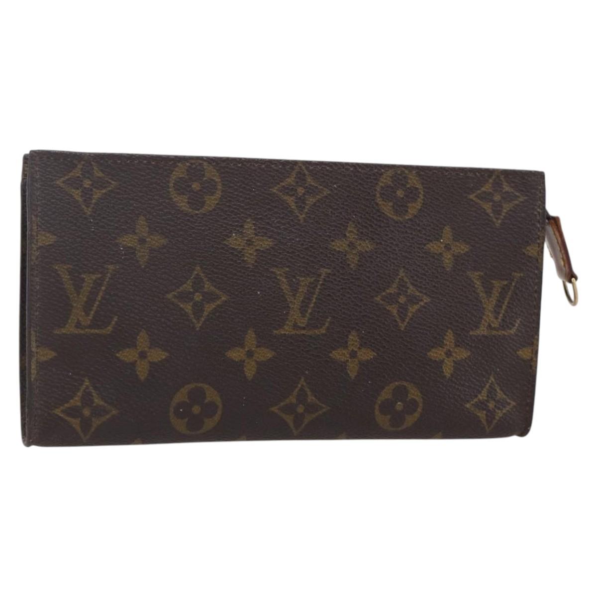 LOUIS VUITTON Monogram Bucket GM Accessory Pouch LV Auth th6507