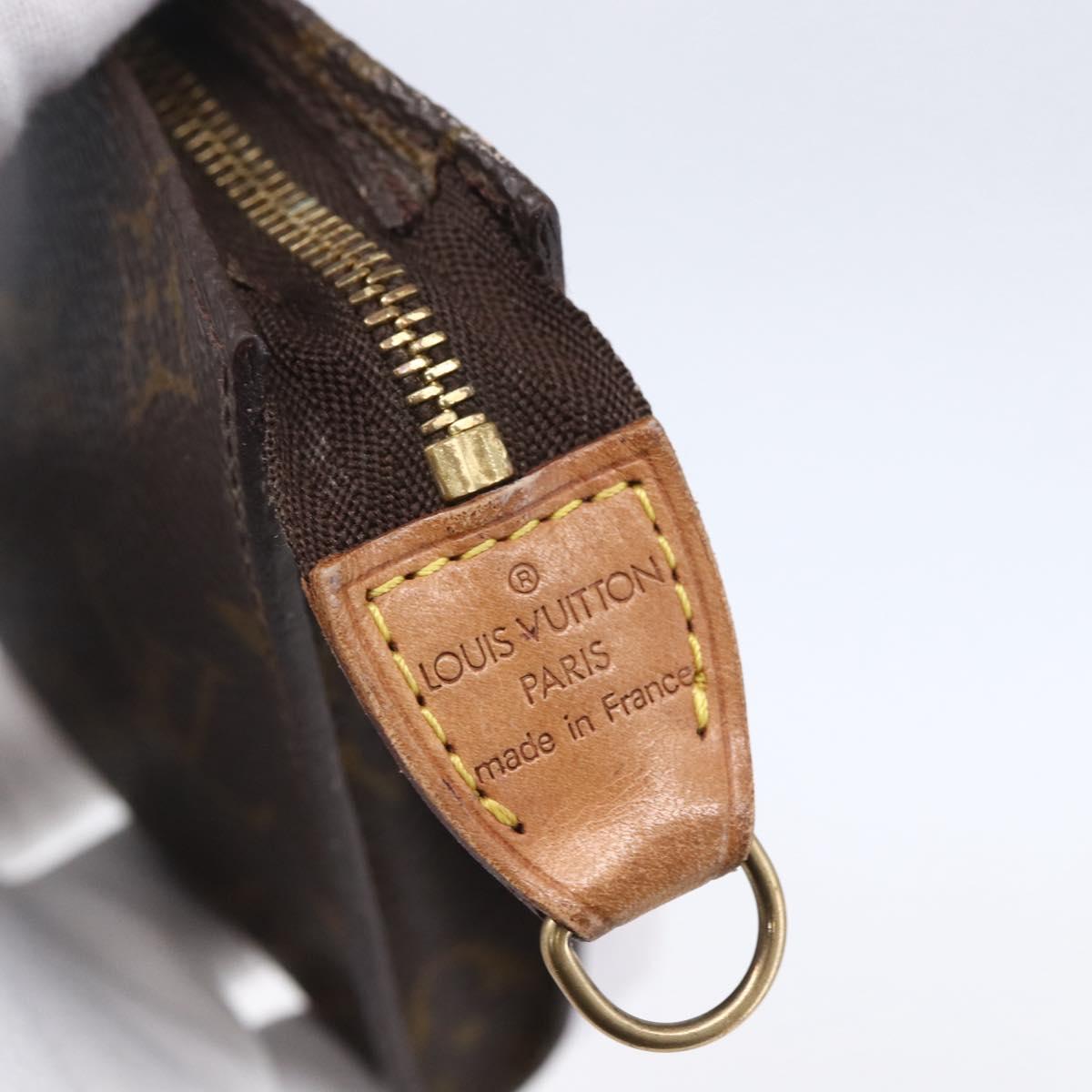 LOUIS VUITTON Monogram Bucket GM Accessory Pouch LV Auth th6507