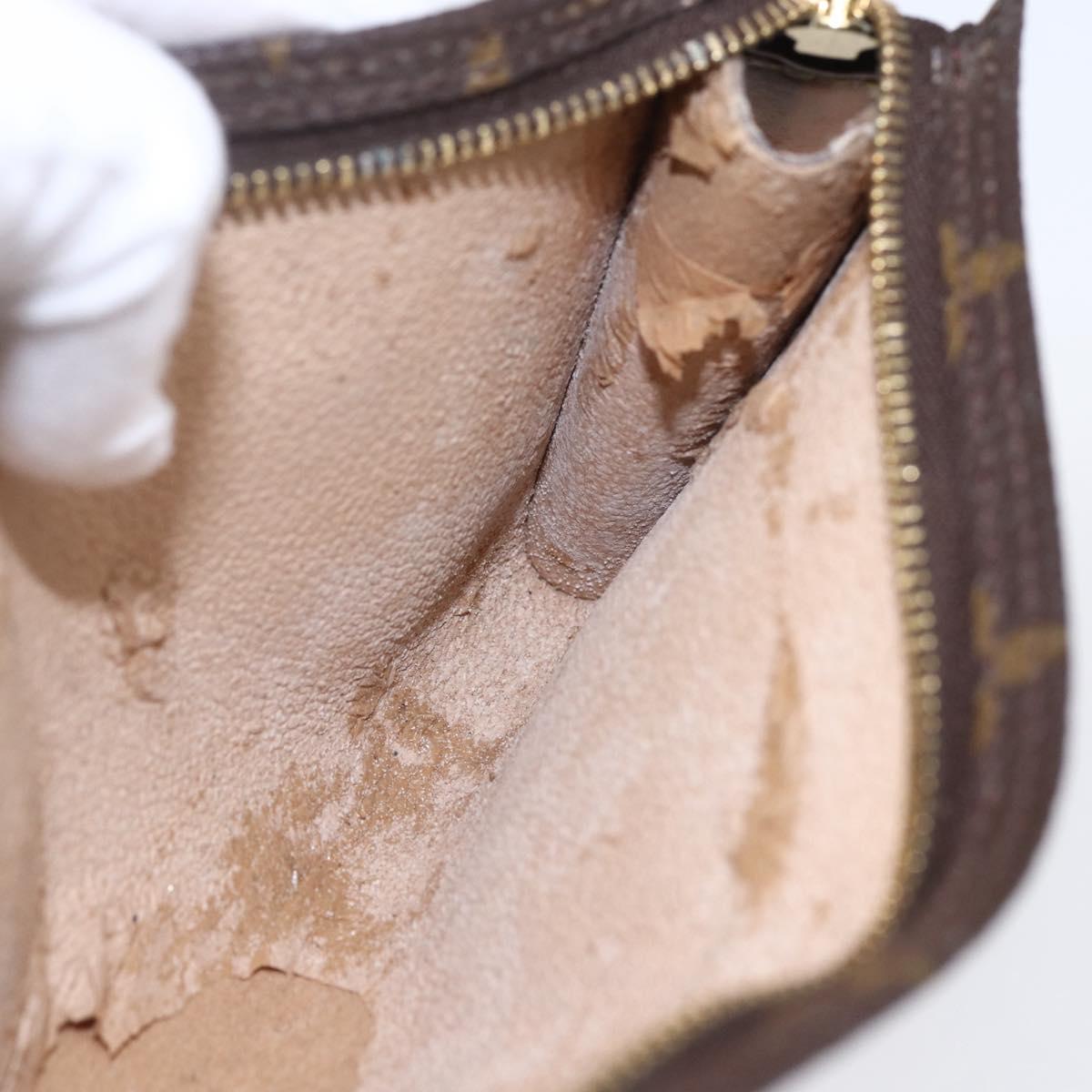 LOUIS VUITTON Monogram Bucket GM Accessory Pouch LV Auth th6507