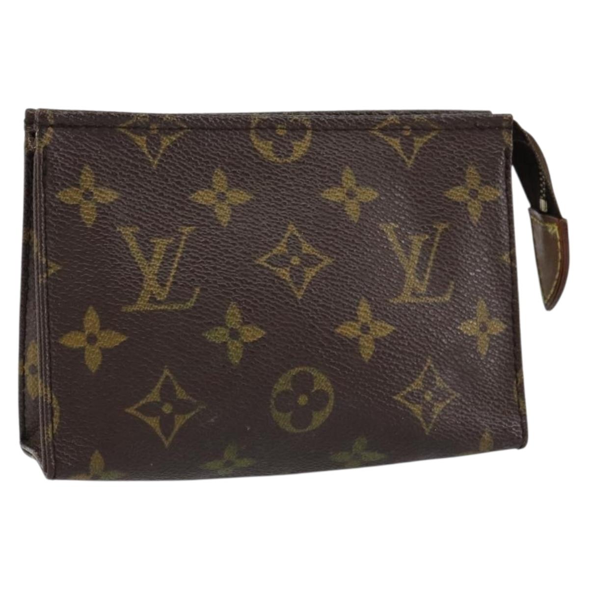 LOUIS VUITTON Monogram Poche Toilette 15 Pouch M47546 LV Auth th6509
