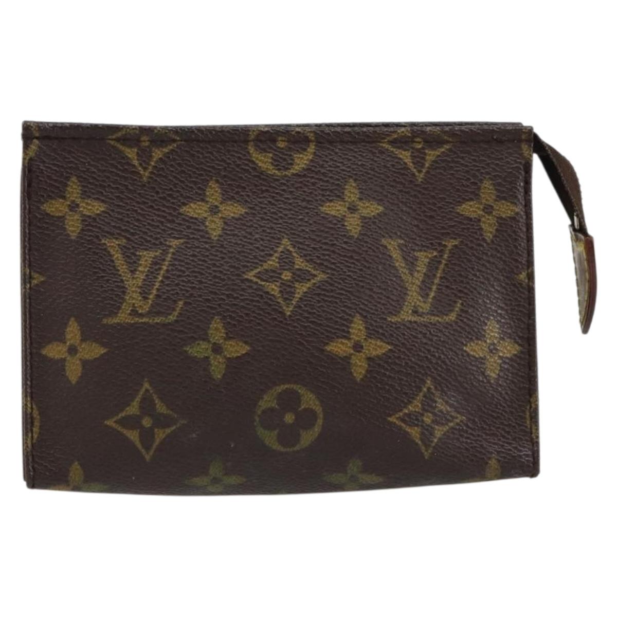 LOUIS VUITTON Monogram Poche Toilette 15 Pouch M47546 LV Auth th6509