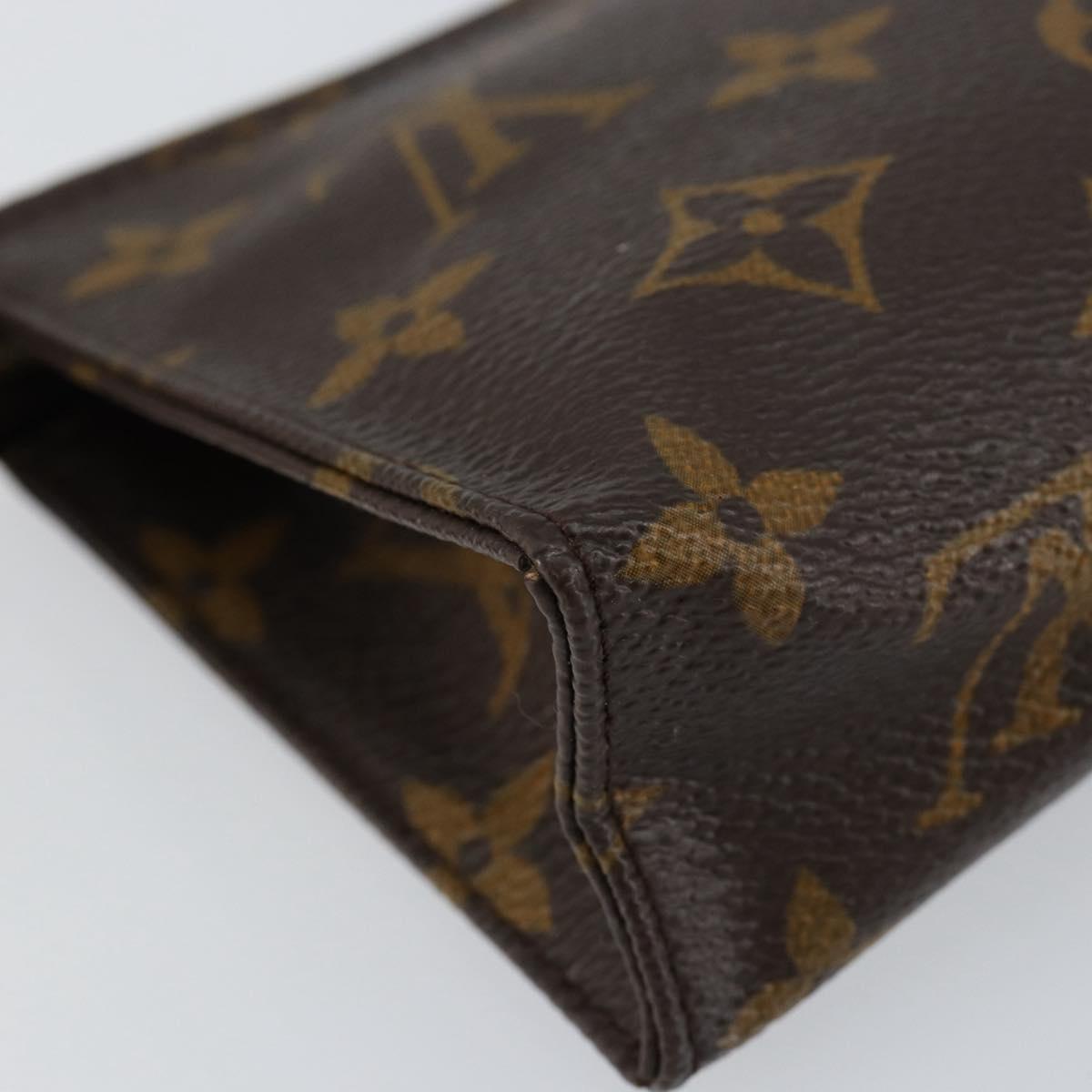 LOUIS VUITTON Monogram Poche Toilette 15 Pouch M47546 LV Auth th6510